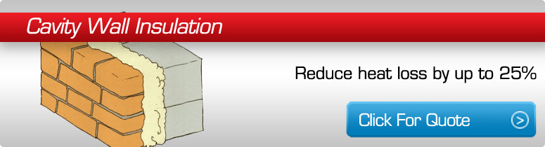 Cavity Wall Insulation- reduce heat loss by up to 25%